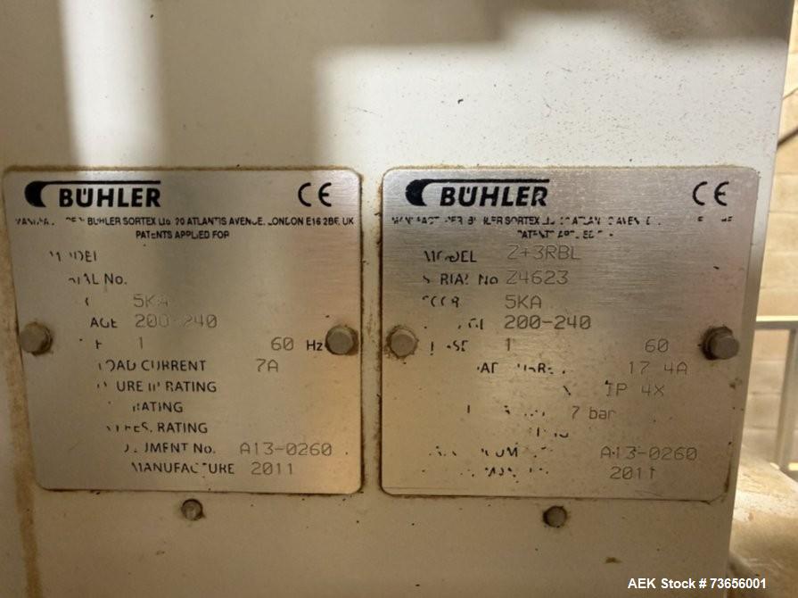 Used Buhler SORTEX Z+3 RBL Optical Sorter | 3-Chute High-Speed Nut Sorting System
