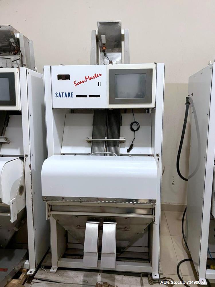Used Satake ScanMaster II Color Optical Sorter – Model SM11-200IEF | 20 Ejectors | Stainless | IR + Bichromatic Cameras | Pecan Application
