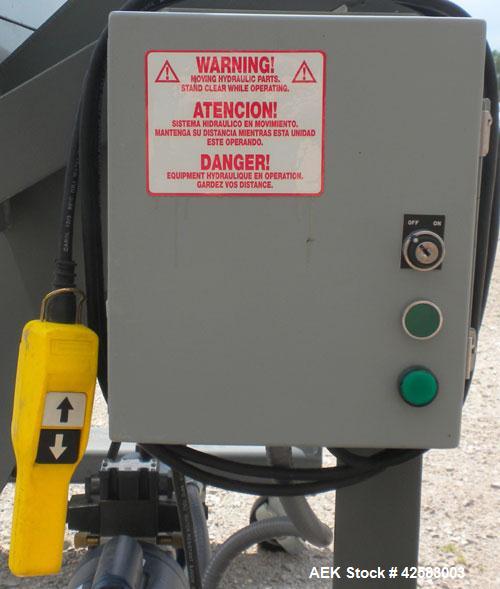Used Carbon Steel Ameri-Kart Mobile Hydraulic Dumper, model D6203-120