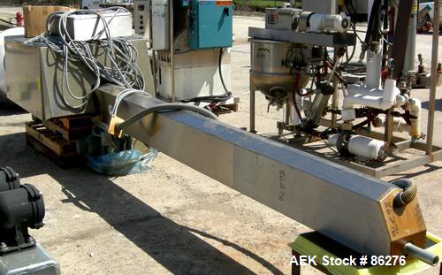 USED: L B Bohle tote lift, model PM400, 316 stainless steel. Capcity 800 pounds. Includes an approximate 600 liter tote. Driven by a 2.25 kw, 3/60/460 volt motor. Built 2000.