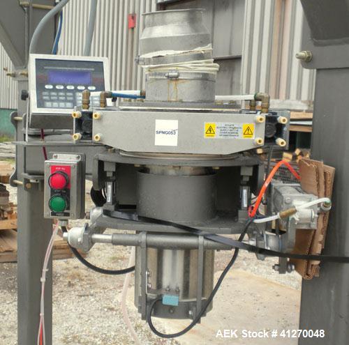 Used Chantland Material Handling Solution FIBC Filling System, Model 4260, Consisting Of: (1) Carbon steel frame, approximately 66" wide x 84" long x 113" tall. Includes a bag hanger. (1) Cassel Meta...