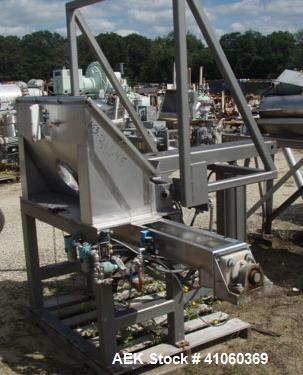 Used Custom Metal Craft Tote Tilt Discharge Station