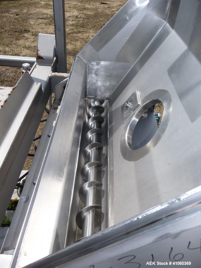 Used Custom Metal Craft Tote Tilt Discharge Station