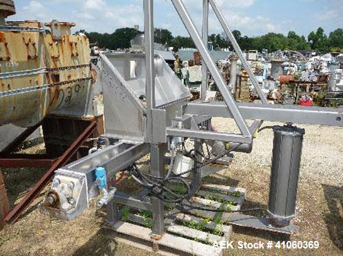 Used Custom Metal Craft Tote Tilt Discharge Station
