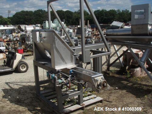 Used Custom Metal Craft Tote Tilt Discharge Station