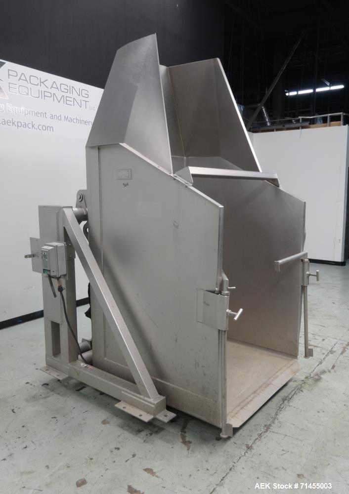 Used FPEC Food Processing Equipment Company Model HLD725 Tote Dumper