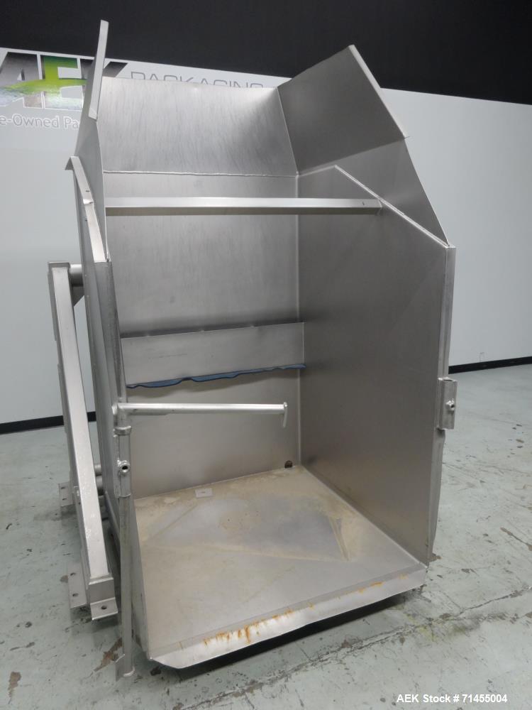 Used FPEC Food Processing Equipment Company Model HLD725 Tote Dumper