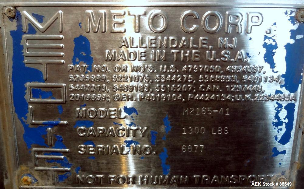 Used Stainless Steel Meto-Lift Platform Lift, Model M2165-41