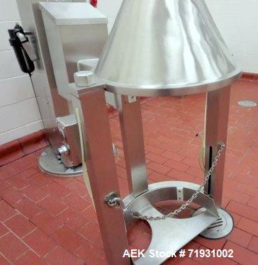 Used Metolift Drum Lifter, Model M2510-10, Stainless Steel Construction.