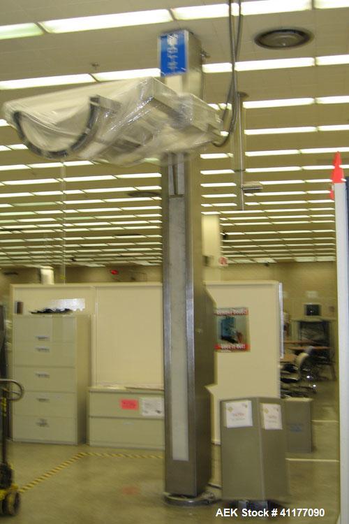 Used Stainless Steel (base and column) Meto Corp Metolift Power Drum Lift/Inver