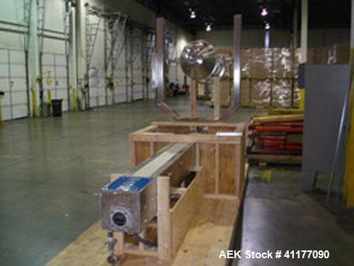 Used Stainless Steel (base and column) Meto Corp Metolift Power Drum Lift/Inver