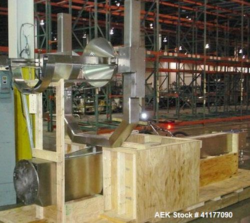 Used Stainless Steel (base and column) Meto Corp Metolift Power Drum Lift/Inver