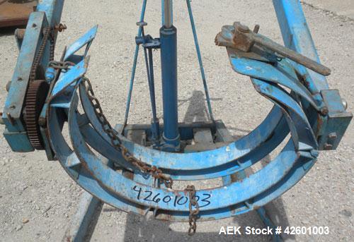 Used Morse Manufacturing Hydra-Lift Drum Dumper, Series 400, Model 400-A60, Carbon Steel. Manual lift and tilt, 60’’ lift height from floor to lowest point of a horizontal 55 gallon steel drum. Drum ...