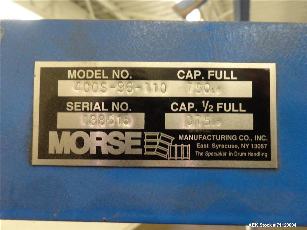 Used Morse Model 400S-96-110 Drum Dumper