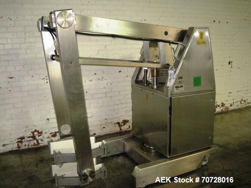 Used Muller Drum Lifter, model SLD 150/4, mobile design with wall charger unit (115V), 250 kg max load, serial # 943775, built 1994