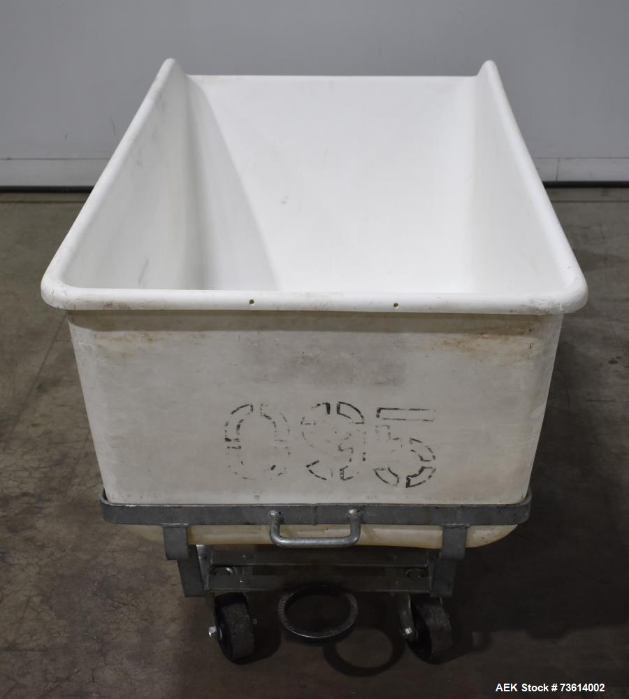 Used National Bulk Equipment (NBE) Box Dumper – 850 lb Capacity – Hydraulic Tote Dumper with Allen-Bradley Controls