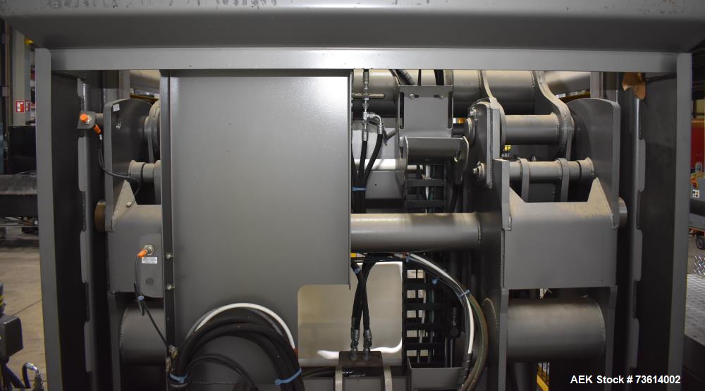 Used National Bulk Equipment (NBE) Box Dumper – 850 lb Capacity – Hydraulic Tote Dumper with Allen-Bradley Controls