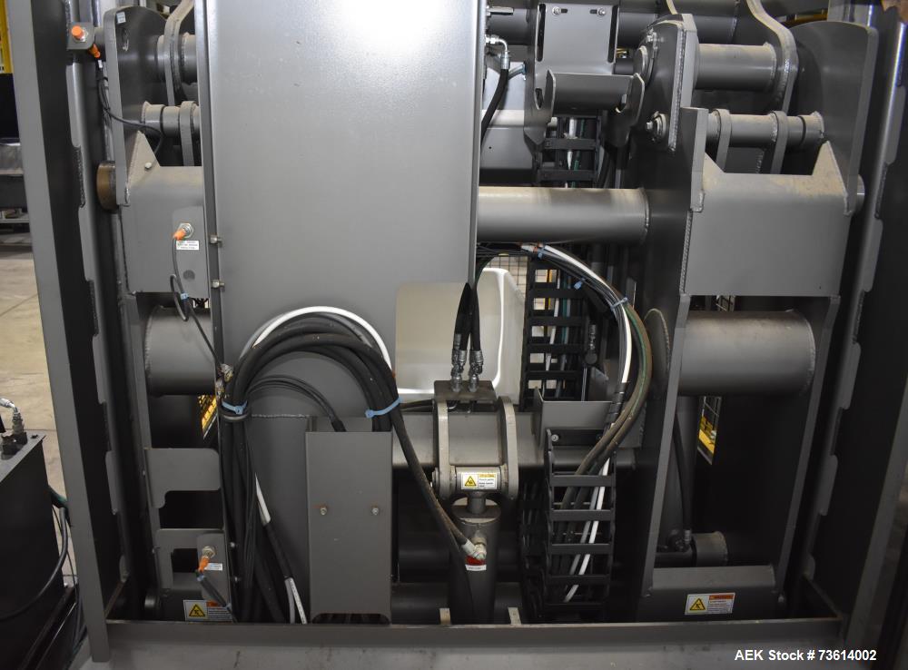 Used National Bulk Equipment (NBE) Box Dumper – 850 lb Capacity – Hydraulic Tote Dumper with Allen-Bradley Controls