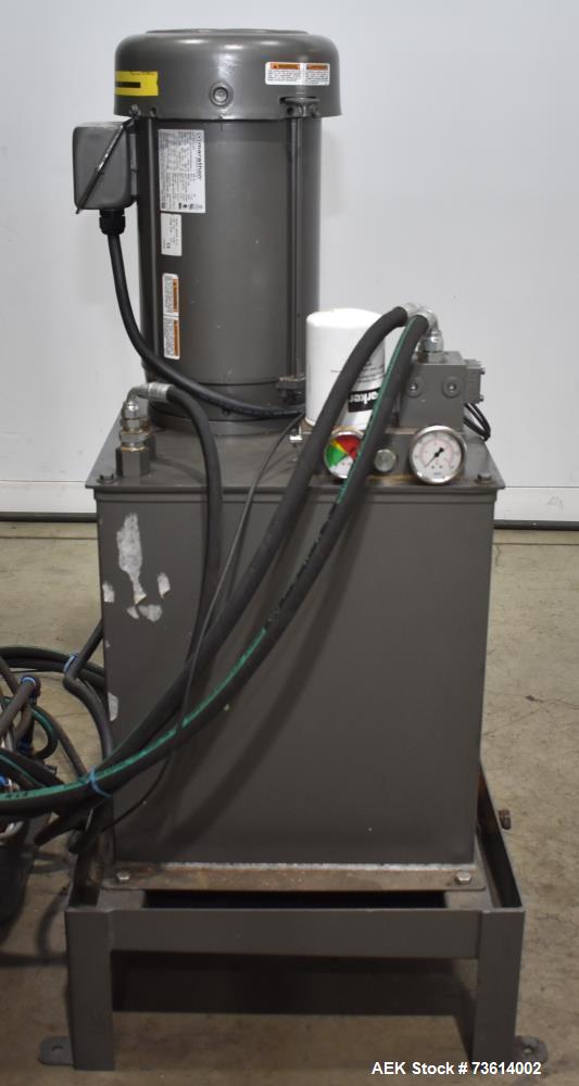 Used National Bulk Equipment (NBE) Box Dumper – 850 lb Capacity – Hydraulic Tote Dumper with Allen-Bradley Controls