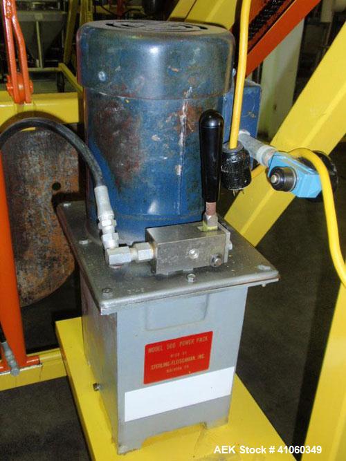 Used Carbon Steel Sterling Fleischman Hydraulic Drum Lift, Model CP95