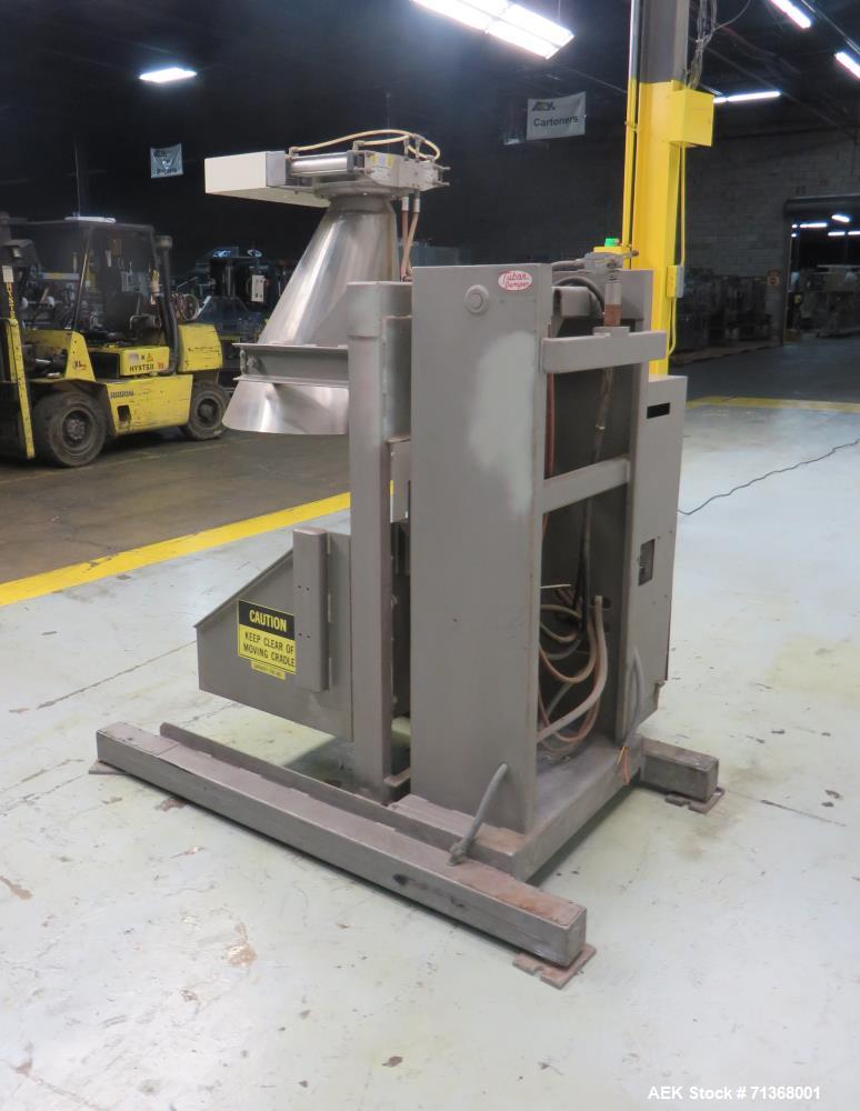 Used Tubar/Eureka Model TD-LS-48"-60"-750#-STAT Hydraulic Powder Dumper