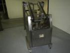 Used Muller Drum Lift and Tilt, Type SLDNE75/4, stainless steel construction, rated 150 kg capacity, serial #923725, new 1992.