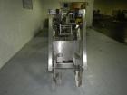Used Muller Drum Lift and Tilt, Type SLDNE75/4, stainless steel construction, rated 150 kg capacity, serial #923725, new 1992.