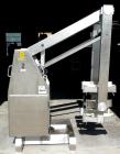 Used Muller Mobile Drum Handler, Model SLD 150/4, Stainless Steel. 23’’ (600 mm) Maximum diameter container, 550 pound maximum capacity lift load (250 kg), approximately 135’’ dump height. Operating ...