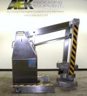 Used Servo-Lift Mobile Drum Handler, Model SLD 150/4, Stainless Steel. 23’’ (600 mm) maximum diameter container, 550 pound maximum capacity lift load (250 kg), approximately 135’’ dump height. Operat...