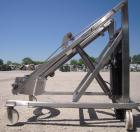 Used Sterling Fleischman Hydraulic Drum Lift, Model CP95AESMT, 304 Stainless Steel. Approximate 750 pound capacity, lift height of 95’’. 1/2 hp, 1/60/115/230 volt, 1725 rpm hydraulic motor. Manual ha...