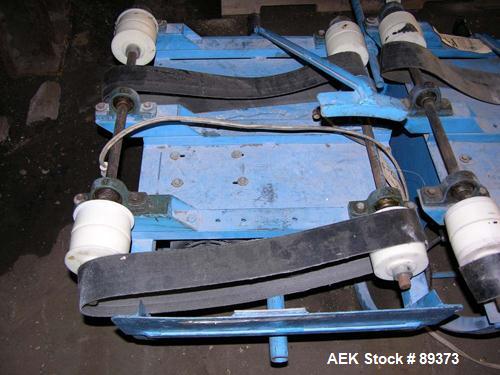 USED: Morse drum roller, model 201-B. 300 pound capacity. Driven by a 1/2 hp motor.