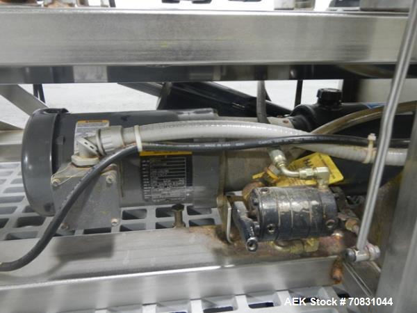 Used Stainless Steel Morse Hydra-Lift Drum Roller, Model 456S