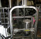 Used Material Handling Drum Runner, Model 5500 P/A, Stainless Steel. 1000 Pound drum capacity, air lift with tank. Drum height 29