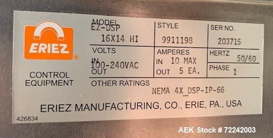 Used Eriez Industrial EZ Tec Metal Detector, Model EZ-DSP