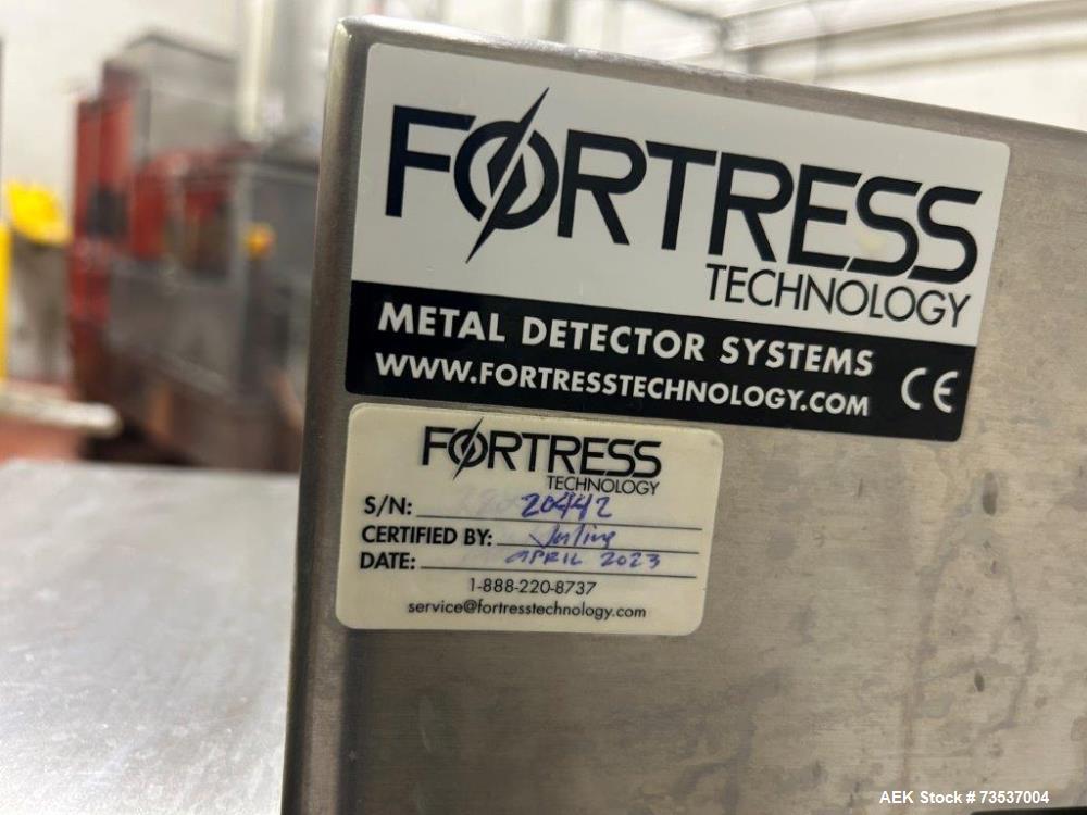 Used Fortress Stealth Conveyor Mounted Metal Detector, Model SC-CONV-48SSHD4KICK.