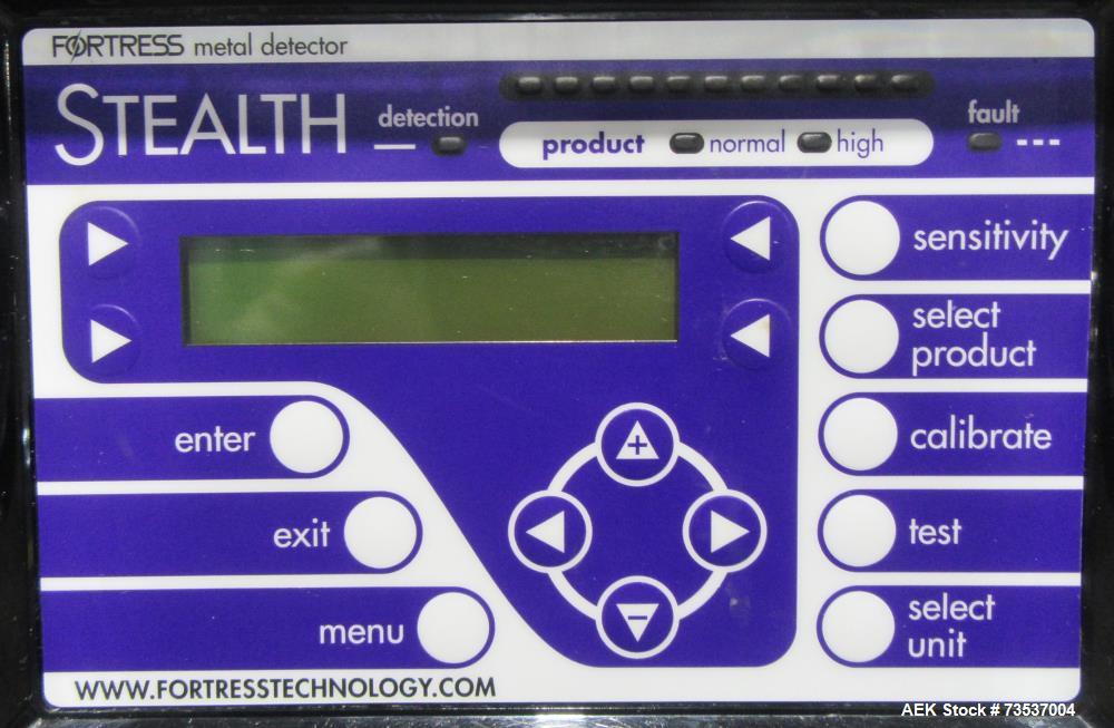 Buy Used Fortress Stealth Conveyor Mounted Metal Detector - 13"x6" Aperture