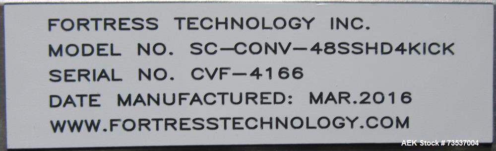 Buy Used Fortress Stealth Conveyor Mounted Metal Detector - 13"x6" Aperture