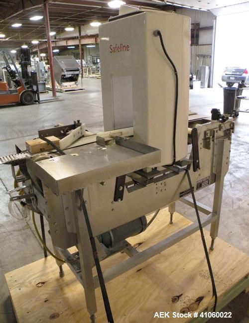 Used Safeline Metal Detector, Model 175X 300 /PW/HT/LO/EM. Capable of seeing a 1.0 fe, 1.2nf, and a 1.5ss. Aperture size 7" wide x 12" tall x 11" long, usable aperture height approximately 11-1/2" hi...