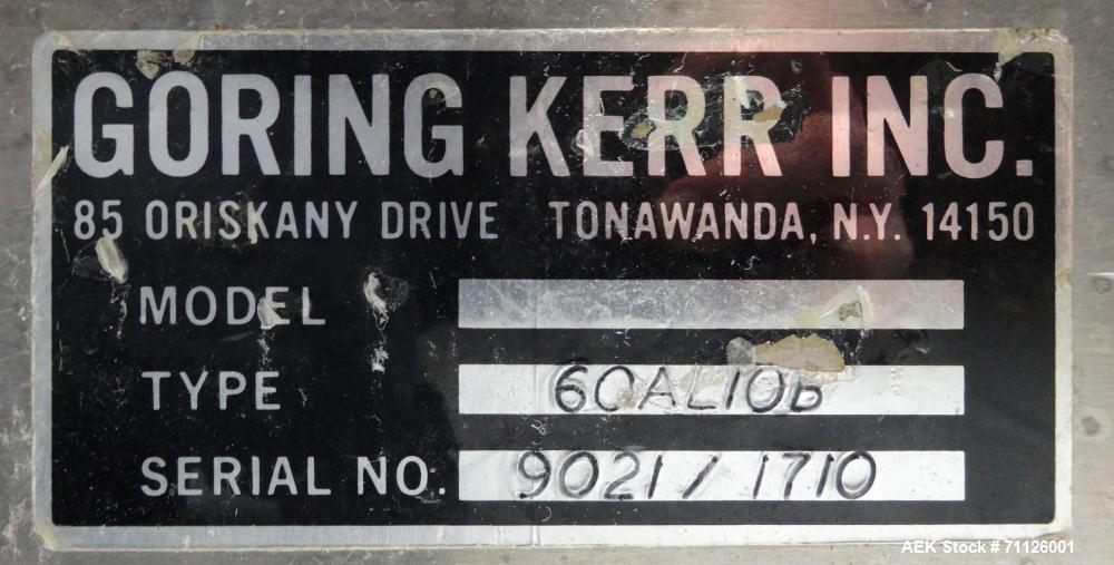 Used Goring Kerr Model Tektamet 60AL10B Metal Detector