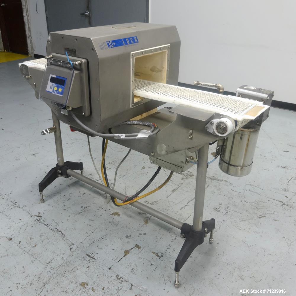 Used Lock Inspection Systems Model Met 30+ Metal Detector. Aperture size . Conveyor size.