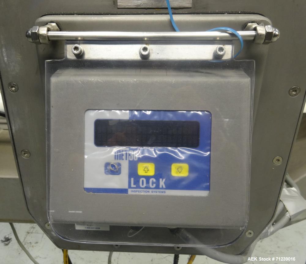 Used Lock Inspection Systems Model Met 30+ Metal Detector. Aperture size . Conveyor size.