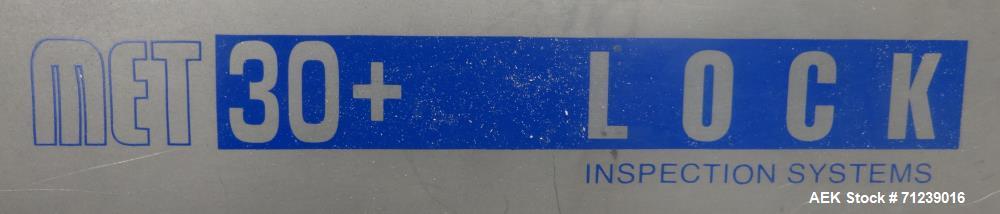 Used Lock Inspection Systems Model Met 30+ Metal Detector. Aperture size . Conveyor size.