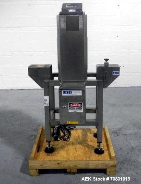 Used Lock Pass Thru Metal Detector, Model MET 30+.  5.5" Wide x 9.5" high x 11" long opening, not equipped with conveyor,  serial #45146/1, new 2010.