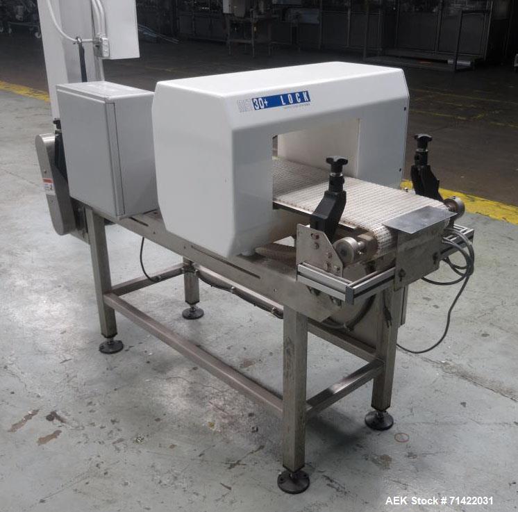 Used Loma Model Lock Met 30+ Conveyor Metal Detector.