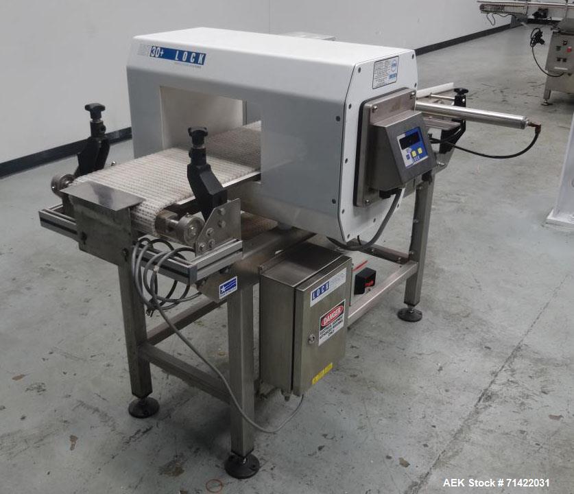 Used Loma Model Lock Met 30+ Conveyor Metal Detector.