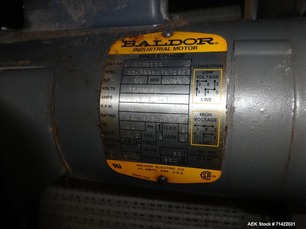 Used Loma Model Lock Met 30+ Conveyor Metal Detector.