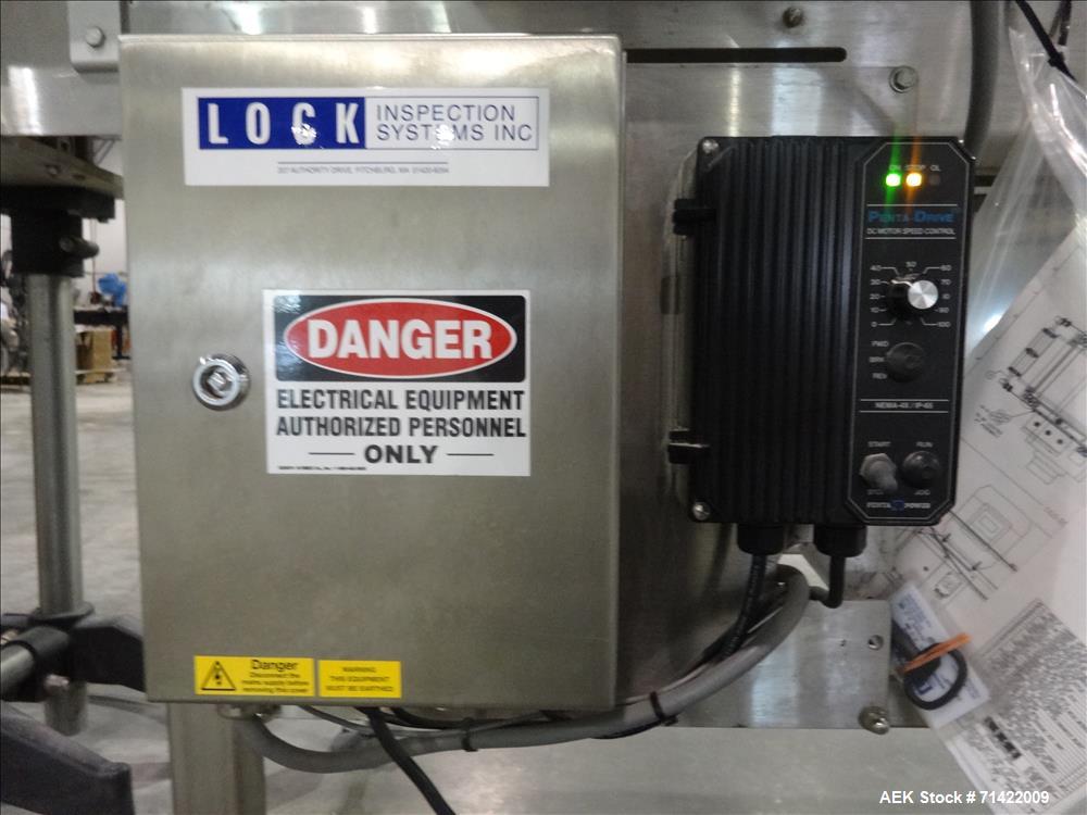Used Loma Systems Metal Detector Conveyor, Lock Met30+, Mft. Lock, Serial N. 32348/1, 2007 conveyor 5'L, Opening 14" W, 7"H Buyers Premium of 15% will be charged on all sales. Purchaser responsible f...