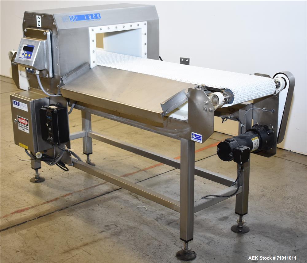Used Lock Met 30 Plus Conveyor Mounted Metal Detector.