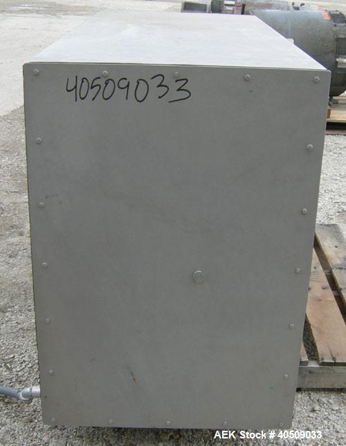 Used Loma Metal Detector, model 92/4664, 304 stainless steel. Aperature opening 38" wide x 20" tall x 27 1/2" deep. Includes a stainless steel stand.