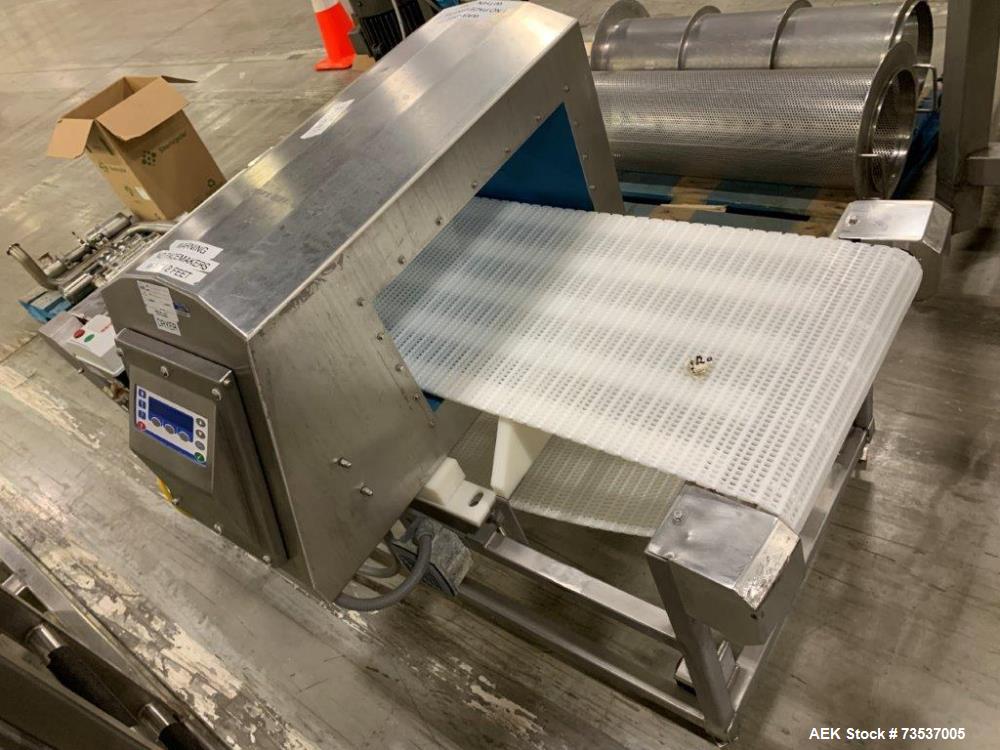 Used Loma IQ3550MM x 250MM Conveyor Mounted Metal Detector.